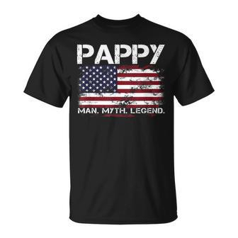 Pappy The Man The Myth The Legend Father's Day Grandpa T-Shirt - Thegiftio UK