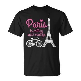 Paris France Eiffel Tower Souvenir T-Shirt - Seseable