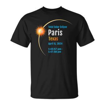 Paris Texas Tx Total Solar Eclipse 2024 1 T-Shirt | Mazezy
