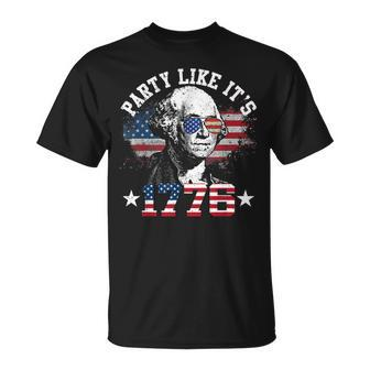 Party Like It Is 1776 4Th Of July George Washington T-Shirt - Monsterry DE