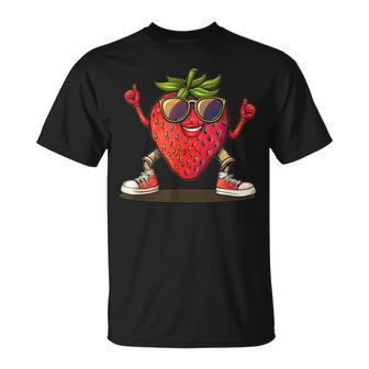 Partying Strawberry Costume For Boys And Girls T-Shirt - Seseable