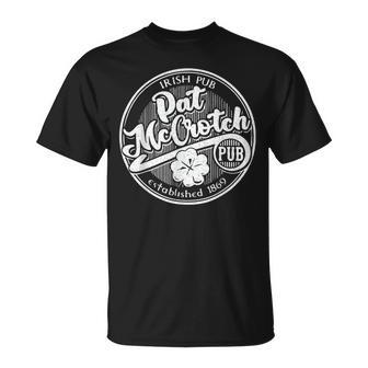 Pat Mccrotch Irish Pub St Patrick's Day Dirty Adult T-Shirt | Mazezy