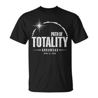 Path Of Totality Arkansas 2024 April 8 2024 Eclipse T-Shirt | Mazezy