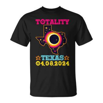 The Path Of Totality Texas Total Solar Eclipse Texas 2024 T-Shirt - Monsterry CA