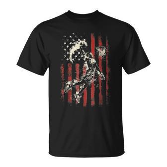 Patriotic Basketball 4Th Of July Usa American Flag Boys T-Shirt - Monsterry UK
