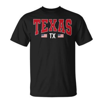 Patriotic Texas Tx Usa Flag Vintage Texan Texas T-Shirt - Monsterry DE