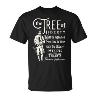 Patriotic Tree Of Liberty Conservative Freedom T T-Shirt - Monsterry