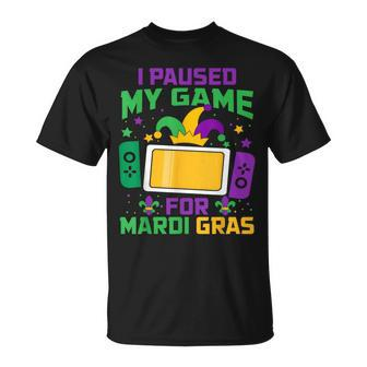 I Paused My Game For Mardi Gras Video Game Controller Boys T-Shirt - Seseable