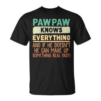 Pawpaw Knows Everything 60Th Father's Day T-Shirt - Monsterry DE