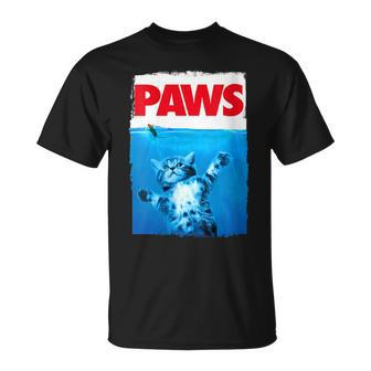 Paws Cat And Mouse Top Cute Cat Lover Parody Top T-Shirt - Monsterry AU
