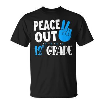 Peace Out 12Th Grade Graduation Last Day School Student Bday T-Shirt - Monsterry DE