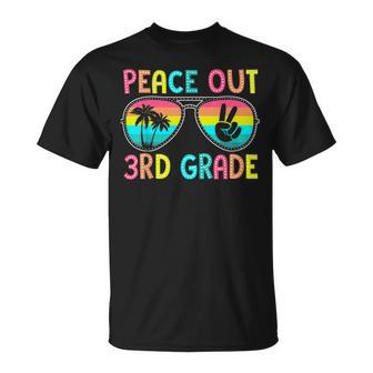 Peace Out 3Rd Grade Graduation Last Day Of School T-Shirt - Monsterry DE