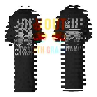 Peace Out 8Th Grade Retro Graduation Last Day Of School T-Shirt | Mazezy