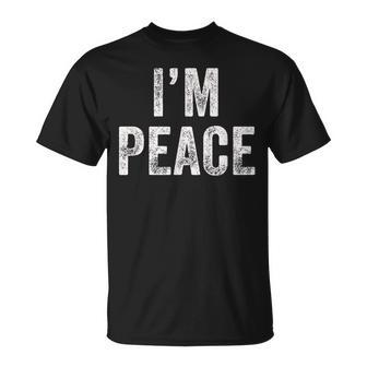 I Come In Peace I'm Peace Matching Couple Lovers T-Shirt | Mazezy