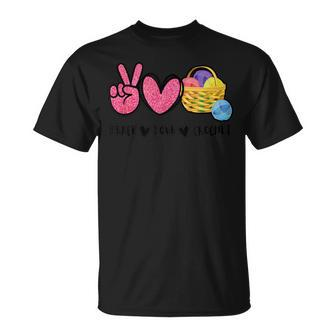 Peace Love Crochet Crocheting Crocheter Crochet Lovers T-Shirt - Seseable