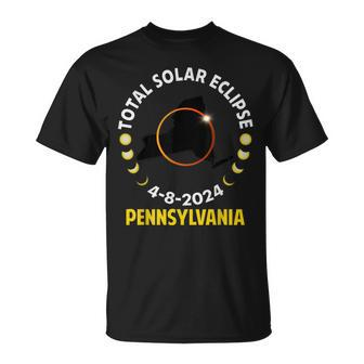 Pennsylvania Eclipse 2024 Total Solar Eclipse April 8 2024 T-Shirt - Thegiftio UK