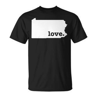 Pennsylvania Love Hometown State Pride T-Shirt - Monsterry DE