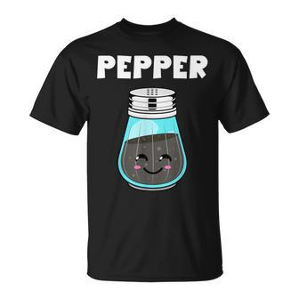 Pepper Costume Salt Pepper Matching Couple His Her T-Shirt - Seseable