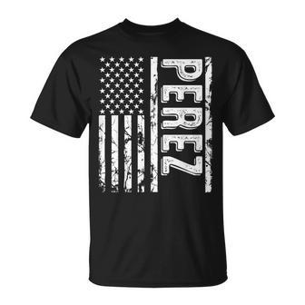Perez Last Name Surname Team Perez Family Reunion T-Shirt - Seseable
