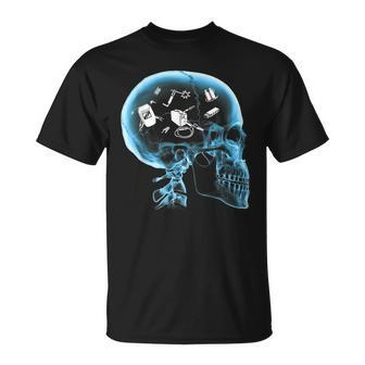 Perfect Welder Tools Gear In My Brain Skull X-Ray Head T-Shirt - Monsterry UK
