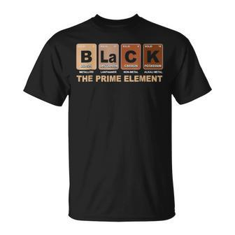 Periodic Table Black The Prime Element Black History Month T-Shirt | Mazezy DE