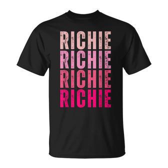 Personalized Name Richie I Love Richie Vintage T-Shirt - Monsterry DE