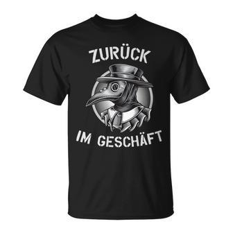 Pestdoktor Mittelalter Doktor Pestmaske Gothic T-Shirt - Seseable