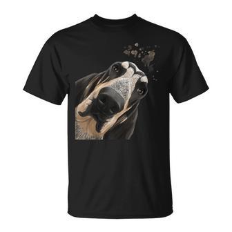 Petit Chien Curieux Amusant Bleu De Gascogne T-Shirt - Cadeauxyz
