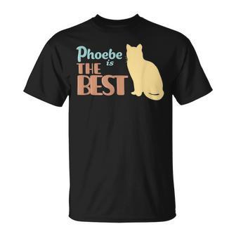 Phoebe Cat Name Phoebe Kitty T-Shirt - Seseable