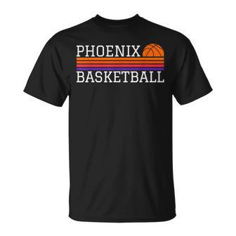 Phoenix City Basketball Retro Sunset Arizona B-Ball State Az T-Shirt - Monsterry AU