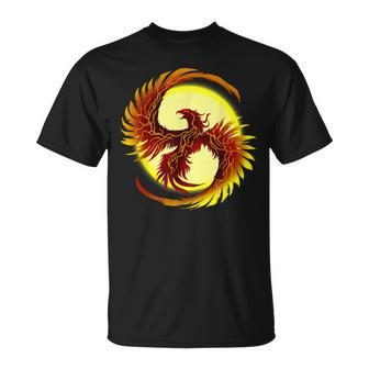Phoenix Legendary Fire Bird Mythical Animal Phoenix T-Shirt - Monsterry DE