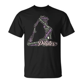 Pilates Wordcloud B T-Shirt - Monsterry DE