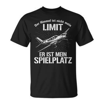 Pilots And Aeroplane Der Himmel Ist Mein Ppielplatzplatz The Heaven T-Shirt - Seseable