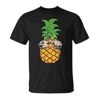 Pineapple Sunglasses Hawaiian Beach Vacation T-Shirt - Thegiftio UK