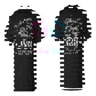 Pink Or Blue Cousin Loves You Gender Reveal Vintage T-Shirt - Seseable