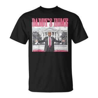 Pink Daddys Home Trump 2024 T-Shirt - Monsterry AU