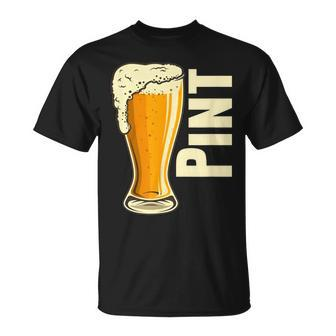 Pint Half Pint Matching Dad And Baby Matching Father's Day T-Shirt - Monsterry