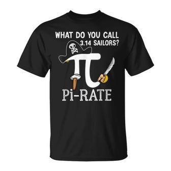 Pirate Pi Math Pi Day Math Science T-Shirt - Monsterry