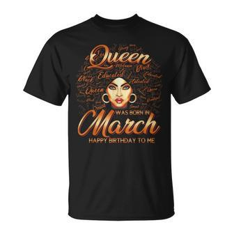 Pisces Girls Black Queen Best February March Birthday T-Shirt - Monsterry AU