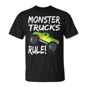 Pit Crew Monster Trucks Happy Sunset Retro Theme T-Shirt - Monsterry CA