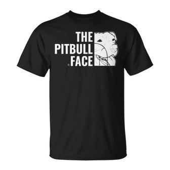 Pitbull Love The Pitbull Face Dog Pet Animal Lover T-Shirt | Mazezy