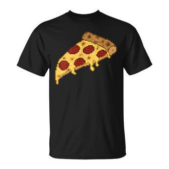 Pixel Pizza T-Shirt - Monsterry