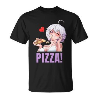 Pizza Lover Anime  T-Shirt - Seseable