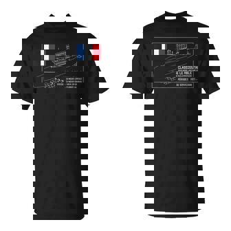 Plan De Sous-Marin Français De Classe Le Redoutable T-Shirt - Cadeauxyz