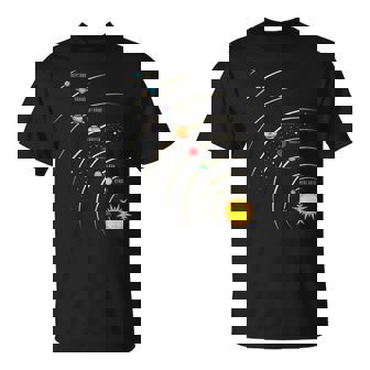 Planetas Sol Órbita Sistema Solar Camiseta unisex - Regaloses