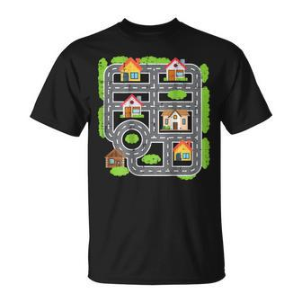Play Cars On Daddys Back Fathers Day Dad Massage T-Shirt - Thegiftio UK