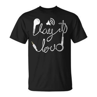 Play It Loud Headphones Novelty Graphic T-Shirt - Monsterry