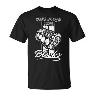 Still Plays With Blocks Weathered Racing T-Shirt - Monsterry UK