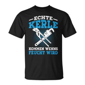 Plumber Slogan Wet Installer T-Shirt - Geschenkecke