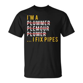 Plumber Plumbing Joke Pun Gif T-Shirt | Mazezy